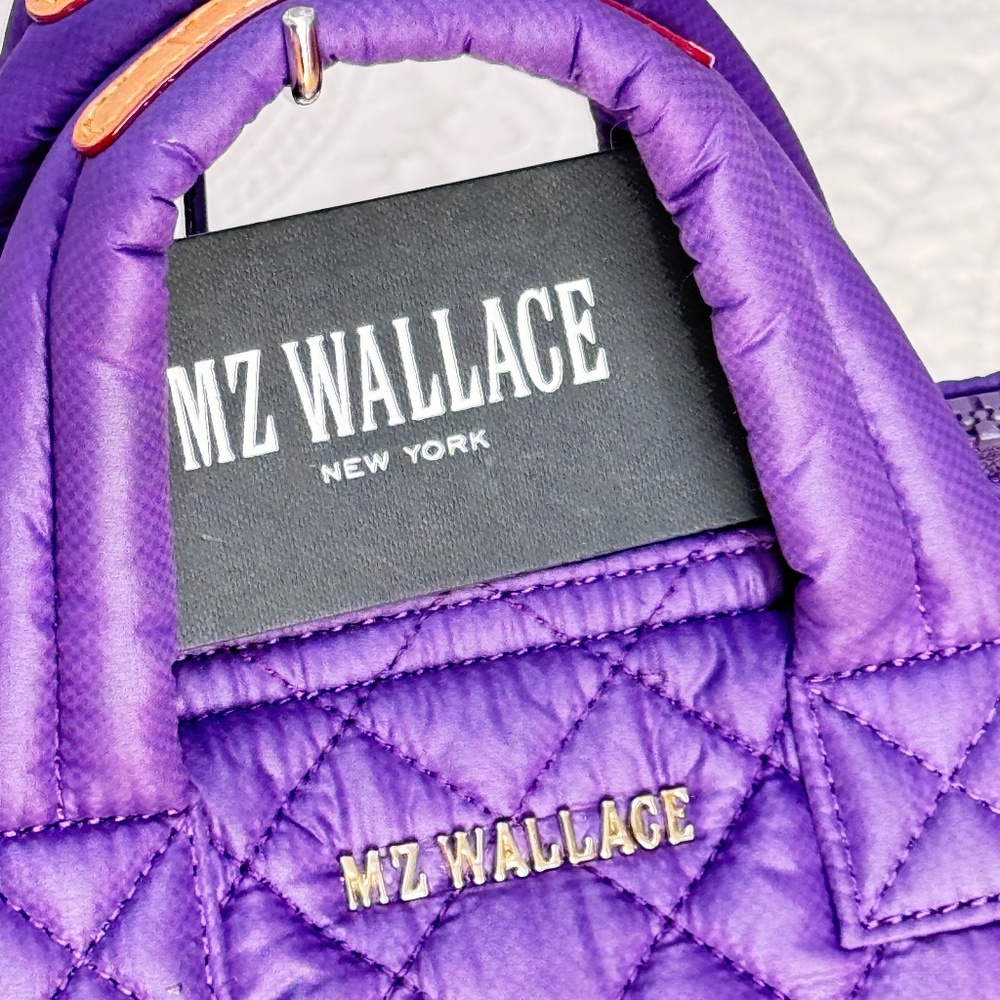 MZ Wallace Micro Sutton Purple Violet Bag Purse Small Petite w/Tag PRISTINE VHTF - Picture 3 of 12